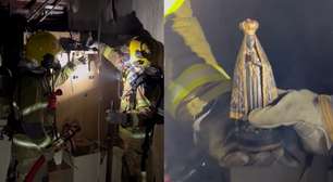 Imagem de Nossa Senhora Aparecida é encontrada intacta após incêndio em casa no RS