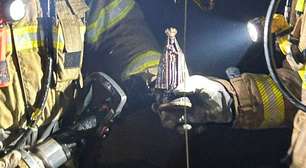 Imagem de Nossa Senhora Aparecida é encontrada intacta após incêndio no RS