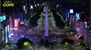 'Obrigado, Argentina': Obelisco é iluminado com mensagem de agradecimento após derrota para Espanha