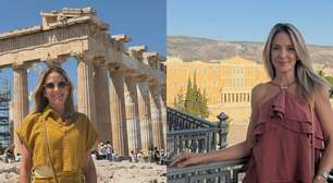 Monocromático é a sensação de Ticiane Pinheiro na Grécia: em eurotrip fashion com Rafa Justus, apresentadora reúne tendências e dita moda no verão europeu