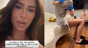 Bianca Andrade mostra filho chorando em despedida após dois meses juntos: 'Dói muito'