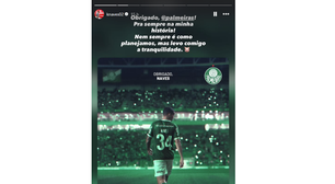 De saída! Jogador se despede do Palmeiras pelo Instagram