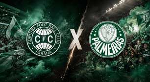 É hoje, Coritiba x Palmeiras: onde assistir, horário e possíveis escalações