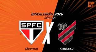 São Paulo x Athletico, AO VIVO, com a Voz do Esporte, às 20h