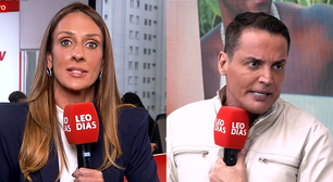 Leo Dias se revolta e acusa própria repórter de se vender por produtos da Virginia