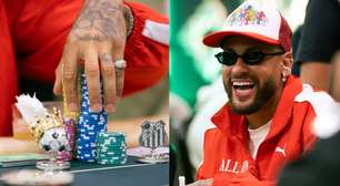 Neymar participa de torneio de pôquer em dia de jogo do Santos pela Sul-Americana