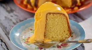 Bolo de laranja com calda de baba de moça: receita deliciosa e fácil