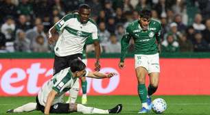 Coritiba perde para o Palmeiras e vê G-6 ficar mais distante