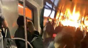 Veja momento da explosão em trem que provocou paralisação de linhas em SP