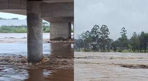 Rio Taquari transborda e alaga ruas de cidades no RS