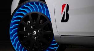 A Bridgestone criou pneus sem ar que nunca furam, mas há um problema: a velocidade máxima deles
