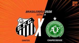Santos x Chapecoense: onde assistir, escalação e arbitragem