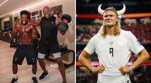 Vini Jr. e Terry Crews treinam juntos e fazem convite a Haaland: "Estamos esperando você"