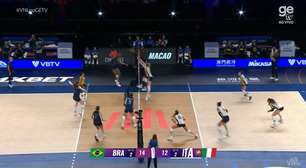 Seleção feminina vence a Itália no tie-break e vai à final da Liga das Nações de Vôlei