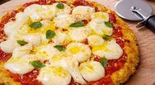 Pizza Margherita sem farinha: a massa é de um vegetal