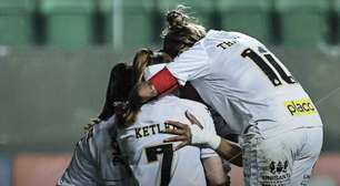 Em jogo com poucas chances, Santos marca no fim e bate América-MG no Brasileirão Feminino