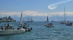 Esquadrilha da Fumaça e desfile de barcos marcam abertura da Semana de Vela de Ilhabela