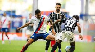Em jogo de muita intensidade, Bahia e Corinthians empatam na Fonte Nova
