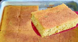 Bolo salgado fofinho e recheado com queijo e presunto, para você preparar com facilidade e arrasar