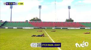 Motivo inusitado faz jogadores e arbitragem deitarem em campo durante jogo na Bahia; saiba