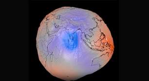 Nasa publica imagem do campo gravitacional da Terra baseada em 1 bilhão de observações de satélites