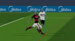 Impedimento semiautomático anula gol do Flamengo contra o São Paulo