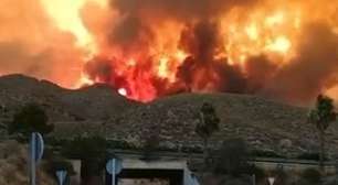 Luis de la Fuente visita evacuados pelos fortes incêndios que atingem Espanha e Madri