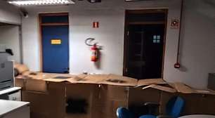 Criminosos usam túnel de papelão na tentativa de invadir cofre de banco em Ivoti