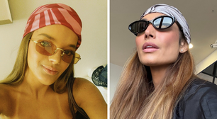Vai viajar? Rafa Justus e Patrícia Poeta mostram por que o lenço na cabeça é o acessório curinga da mala