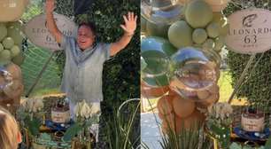 Leonardo faz festa de aniversário, mas só Zé Felipe comparece; veja os registros