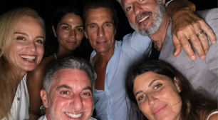 Luciano Huck e Angélica curtem férias na Grécia com Matthew McConaughey e empresário de Madonna