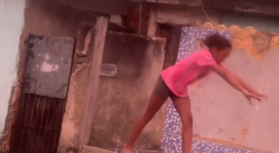 Ginasta de 11 anos viraliza ao fazer exercícios no meio da rua; veja
