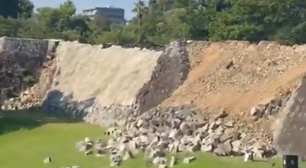 Parte da muralha do Castelo de Kumamoto desaba durante terremoto no Japão; veja vídeo