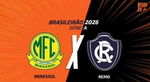 Mirassol x Remo, AO VIVO, com a Voz do Esporte, às 18h