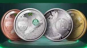 Casa da Moeda cria coleção em homenagem ao Palmeiras com medalha de até R$ 75 mil