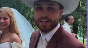 Vídeo de Gustavo Tubarão e Jade Sales após casamento viraliza: 'Nossa'