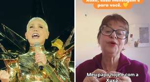 Xuxa se desculpa após idosa se ofender com fala sobre crochê em show: 'Quero aprender'