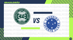 Coritiba x Cruzeiro: prováveis escalações, arbitragem e onde assistir