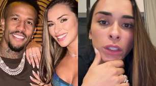 Esposa, Tainá esclarece suposta crise no casameto com Éder Militão: 'Eu achei...'