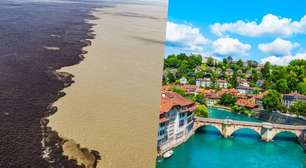 Nem poluição, nem sujeira: a verdadeira razão pela qual a água dos rios na Suíça é azul e no Brasil é marrom