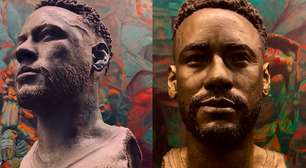 Artista responsável por busto e estátua de Neymar em memorial mostra detalhes da obra