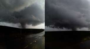 Tornado no RS: novo ângulo mostra passagem do fenômeno que destruiu casas e deixou feridos em Giruá