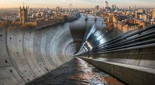 Com 25 quilômetros sob Londres, um supertúnel coleta esgoto e chuva antes que a mistura chegue ao Tâmisa