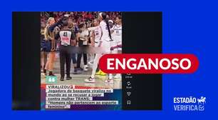 Vídeo não mostra jogadora de basquete se recusando a competir com mulher transgênero