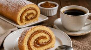 Rocambole de Doce de Leite Sem Açúcar: receita saudável, macia e cheia de sabor