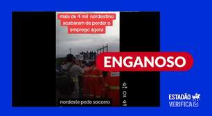 Vídeo mostra assembleia de trabalhadores, não anúncio de demissão de mais de 4 mil nordestinos