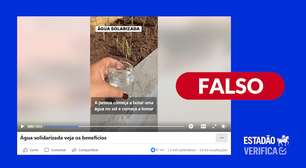 É falso que beber 'água solarizada' possa trazer benefícios à saúde