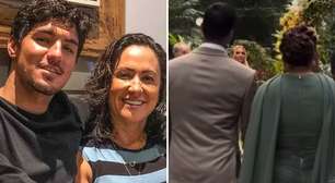 Sem noção? Vestido da mãe de Gabriel Medina no casamento do filho vira polêmica: 'Camisola'