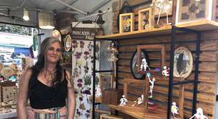 'A gente se encantou': Argentina se muda para o Brasil, cria ateliê com a mãe e transforma flores secas em arte