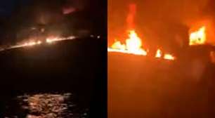 Irã divulga vídeo de petroleiros em chamas após ataques em Ormuz